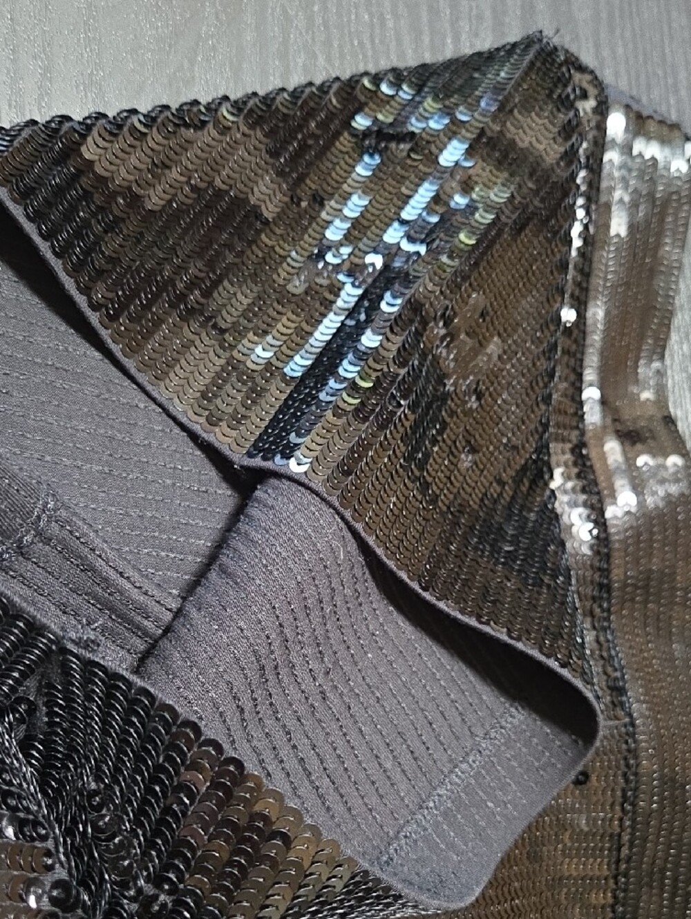 Express Black Stretch Shorts with Sequin Detail - Picture 11 of 11